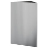 Garden Planter Triangular 50x43x75 cm Galvanized Steel 851181