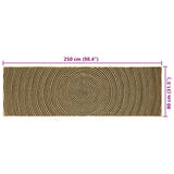 Area Rugs Black 80 x 250 cm Jute 42010737