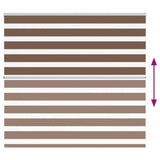 ZNTS Zebra Blind Brown 155x100 cm Fabric Width 150.9 cm Polyester 4014324