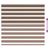 Zebra Blind Brown 160x100 cm Fabric Width 155.9 cm Polyester 4014325