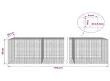 Gabion with 3.5 mm Wire and 5x5 cm Mesh 700x50x100 cm 3462344