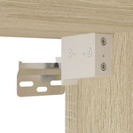 ZNTS 3 Piece Bathroom Cabinet Set Sonoma Oak Engineered Wood 3214761