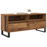 TV Cabinet with Drawer Old Wood 100 x 34.5 x 44.5 cm 881786