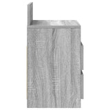 Bedside Cabinets 2 pcs with 2 Drawers Grey Sonoma 40x33x60 cm 858571