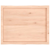Table Top 80x60x cm Untreated Solid Wood Live Edge 363879