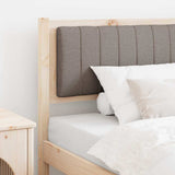 Upholstered Headboard Brown 100 cm Solid Pine Wood 879082