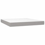 Pocket Spring Bed Mattress Medium Light Grey 152x203x20 cm Queen 347878