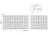 Gabion with 3.5 mm Wire and 10x10 cm Mesh 550x10x100 cm 3463013