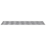 Stair Tread Rectangular 4 pcs Silver 60 x 20 cm Aluminium 4104254