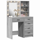 Dressing Table 2 pcs Grey 50 x 41 x 135 cm Engineered wood 3334205