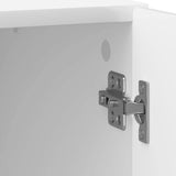 Bedside Cabinet 2 pcs High Gloss White 43 x 34.5 x 50 cm 895494