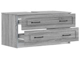 Bathroom Sink Cabinet UTRECHT Grey Sonoma 82 x 41x 56 cm 897681