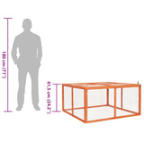 Rabbit Hutch 124x120x60 cm Solid Firwood 170876