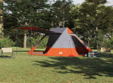 Camping Tent Grey and Orange 482 x 360 x 227 cm Taffeta 42001189