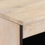 Side Cabinet 60x33x75 cm Solid Wood Mango 358273