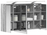 Bathroom Mirror Cabinet Grey Sonoma 73.5 x 16 x 62.5 cm 889180