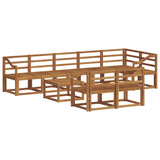 Outdoor Sofa Set 9 pcs Natural Solid Acacia Wood 3366617