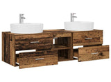 Bathroom Cabinet Set 3 pcs Old Wood 49.5 x 44.5 x 65 cm 3405881