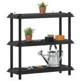Shelving Unit 3-Tier 100 x 40 x 96 cm PP Anthracite 8011744