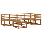 Outdoor Sofa Set 6 pcs Natural Solid Acacia Wood 3366412