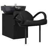 Shampoo Chair Height Adjustable Black 63 x 141 x 92 cm PVC 42009070