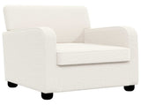 Armchair Cream Faux Lamb Fleece 42043407
