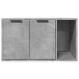 Cat Litter Box Enclosure Concrete Grey 80x50x45 cm Engineered Wood 857736