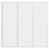 Bath Screen Folding Frosted 120 x 117 cm Aluminium & PP Panel 42023504