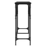 Console Table Black Oak 140 x 29 x 75 cm Engineered Wood 883530