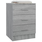 ZNTS Bedside Cabinets 2 pcs Grey Sonoma 38x35x56 cm Engineered Wood 815324