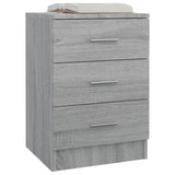 ZNTS Bedside Cabinets 2 pcs Grey Sonoma 38x35x56 cm Engineered Wood 815324