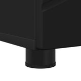 Bathroom Cabinet Black 30 x 35 x 192 cm Engineered wood & Metal 883335
