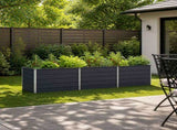 Raised Garden Bed Anthracite 240 x 80 x 55 cm cold-rolled steel 8006411