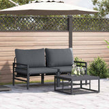 Garden Sofa Set Anthracite Steel 3378961