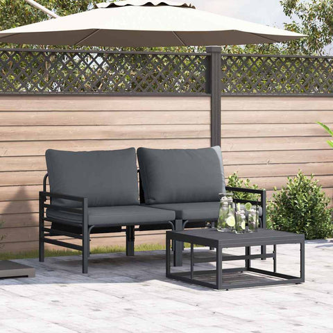 Garden Sofa Set Anthracite Steel 3378961