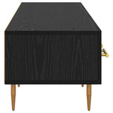 TV Cabinet Black Oak 150 x 36 x 30 cm Engineered Wood 882319