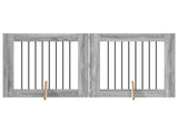 Dog Gate with Stands 2 pcs Grey Sonoma 80 x 80 cm 892076