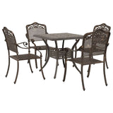 Garden Table Set 5 pcs Bronze Cast Aluminium 3334744