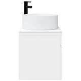 Wall-mounted Sink Vanity High Gloss White 49 x 44.5 x 65.5 cm 890626