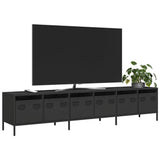 TV Cabinet Black 202x39x43.5 cm Cold-rolled Steel 3307149