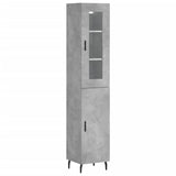 Highboard Concrete Grey 34,5x34x180 cm Engineered Wood 3199189