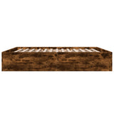 Bed Frame without Mattress Smoked Oak 200x200 cm 3280990
