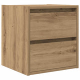ZNTS Wall-mounted Bedside Cabinets 2 pcs Artisan Oak 38x34x40 cm 861264