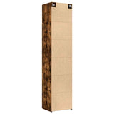 Slim Storage Cabinet Smoked Oak 50x42.5x225 cm Engineered Wood 3281305