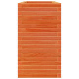 Garden Planter Wax Brown 110x40x68.5 cm Solid Wood Pine 3282496