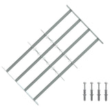 Security Grille for Windows with 4 Crossbars 3 pcs 630-1140 mm 42031280