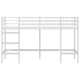 Kids'Loft Bed Frame White 90 x 190 cm Steel 42020768
