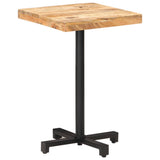 Bistro Table Square 50x50x75 cm Rough Mango Wood 320262