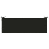 2-Piece Bench Cushions SOEST 2 pcs 100% Polyester Black 950271