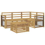 Outdoor Sofa Set 5 pcs White 59 x 59 x 37 cm Solid Acacia Wood 3391804